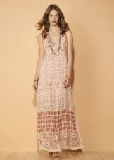 Dress in boho style to the floor