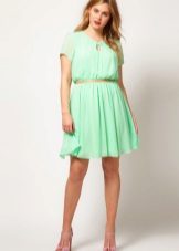 Mint dress for obese