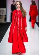 abrigo rojo para el vestido de invierno