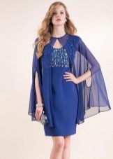 light cape sa blue dress