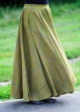 Linen tapered skirt