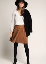 elastisk kjol för hösten