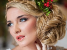 Peinado de boda en estilo ruso