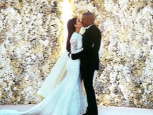 Vestuvių suknelė Kim Kardashian