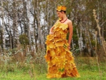 Vestido de hojas de otoño