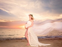 Цветна лента за фотосесия на бременни жени