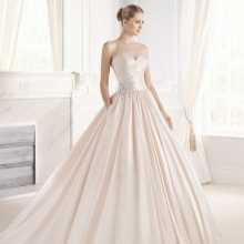 Magnífico vestido de novia de La Sposa.