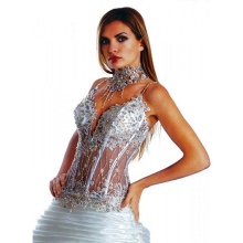 Vestits de núvia amb un corset transparent