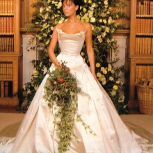 Victoria Beckham vestuvių suknelė