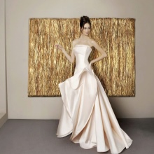 Vestido de noiva magnífico marfim