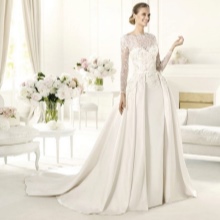 Vestido de novia de la colección 2014 de Elie Saab con encaje.