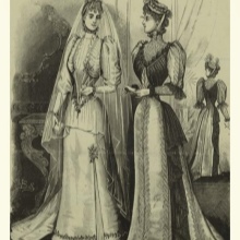 Egyenes 18. századi esküvői ruhák