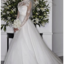 A-line svatební šaty s krajkou