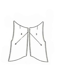Modelul draperii pe corset