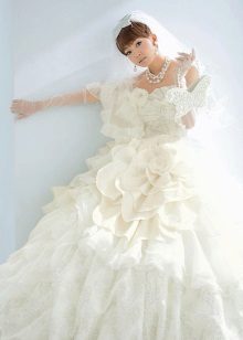 Сцена Д'Уно Бяла сватбена рокля