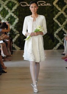 Къса сватбена рокля Оскар де ла Рента
