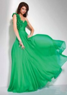 Vestido de noiva verde