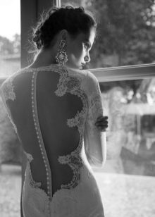 Berta vestido de noiva com costas abertas