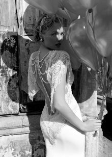 Vestido de novia con espalda abierta de Galia Lahav