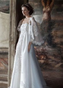 Laço de cabo em um vestido de noiva