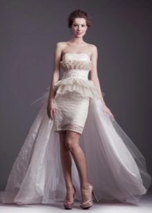 Svatební krátké šaty Anastasia Gorbunova