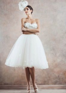 فستان زفاف ريترو قصير