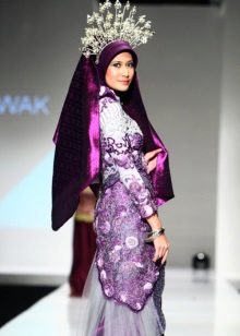 Dizaineris musulmonų vestuvių suknelė
