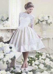 Midi Sleeve Wedding Dress