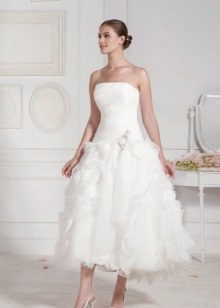 Midi Ruffle Wedding Dress