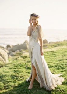 Vestido de novia rústico ligero