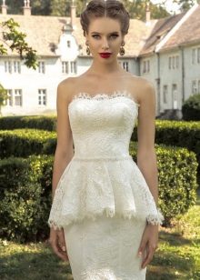 Vestido de novia de armonia con basky