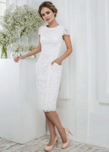Midi Lace Wedding Dress