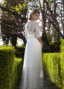 Gaun pengantin vintaj dengan tudung
