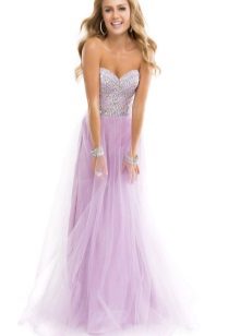 Šviesiai violetinė suknelė