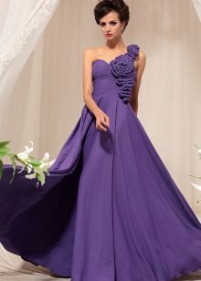 Rochie lungă purpurie