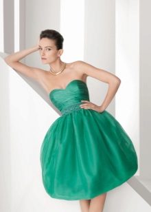 Kort kjole med openwork topp
