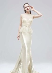 Pearly evening dress