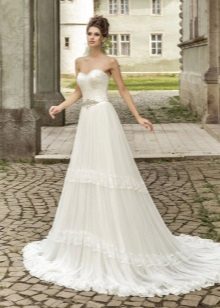 A-line Wedding Dress na may puntas