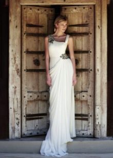 Vestido de novia al estilo griego.