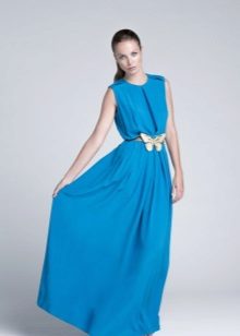 Light blue evening dress