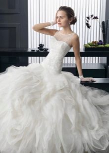 Mababang baywang Wedding Dress