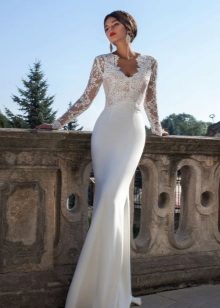 Vestido de noiva da coleção de rendas Crystal Design 2015