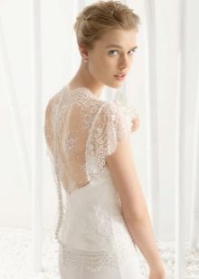 Сватбена рокля 2016 с отворена гръб