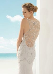 Сватбена рокля от линията SOFT от Роза Клара 2016 с отворена гръб