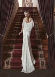 Suknia ślubna w stylu vintage z otwartym tyłem