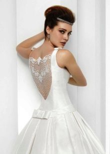 Vestido de novia con encaje espalda 2016