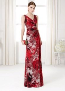Raudona vakaro suknelė 2016