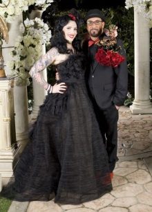 Black Rochelle Karidis Wedding Dress