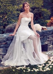 Trumpas vestuvių suknelė