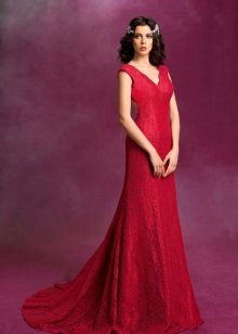 Pakaian perkahwinan dari koleksi SONESTA merah